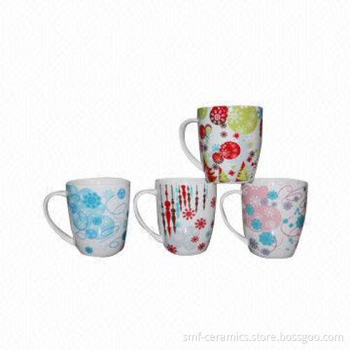 New Bone China Mugs with 12oz Capacity and 10cm Height, Customized Designs are Welcome